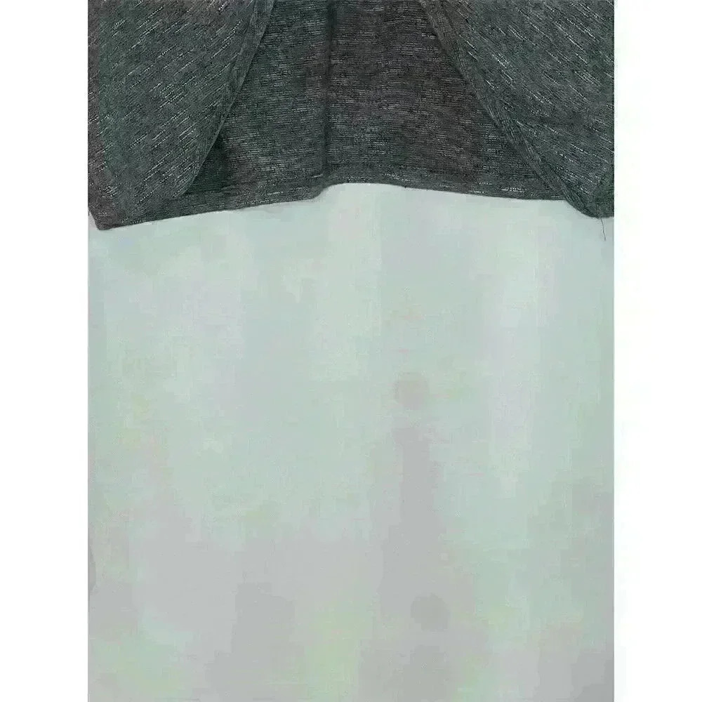 ACOA Women's Gray Twist Front Long Sleeve Blouse Size L - Picture 6 of 15